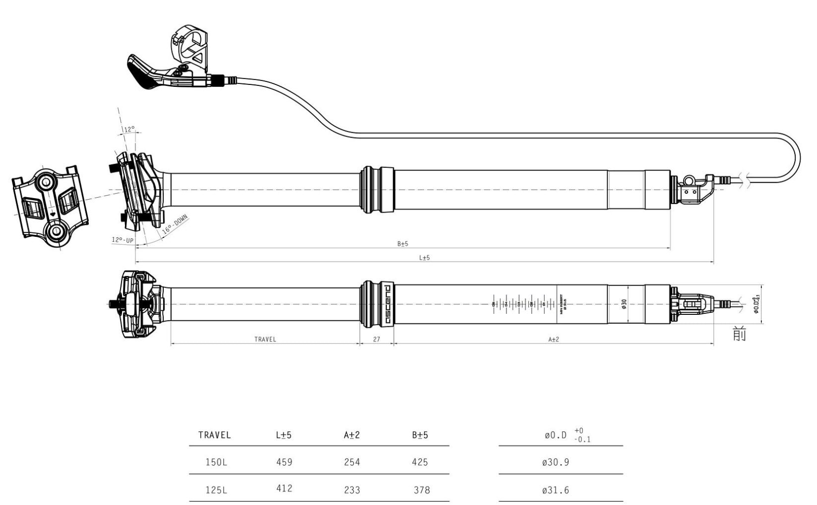Ascend seatpost store